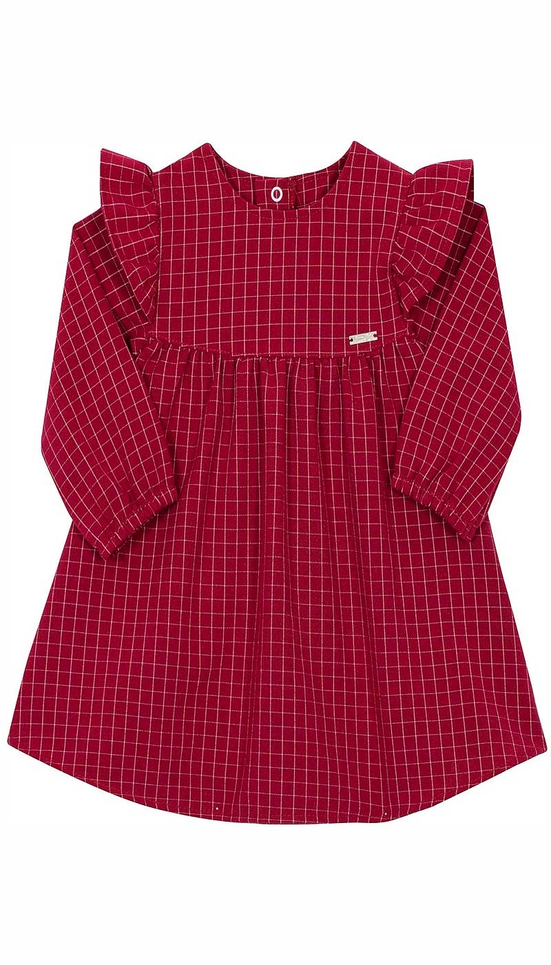 Vestido Xadrez Infantil Nini e Bambini