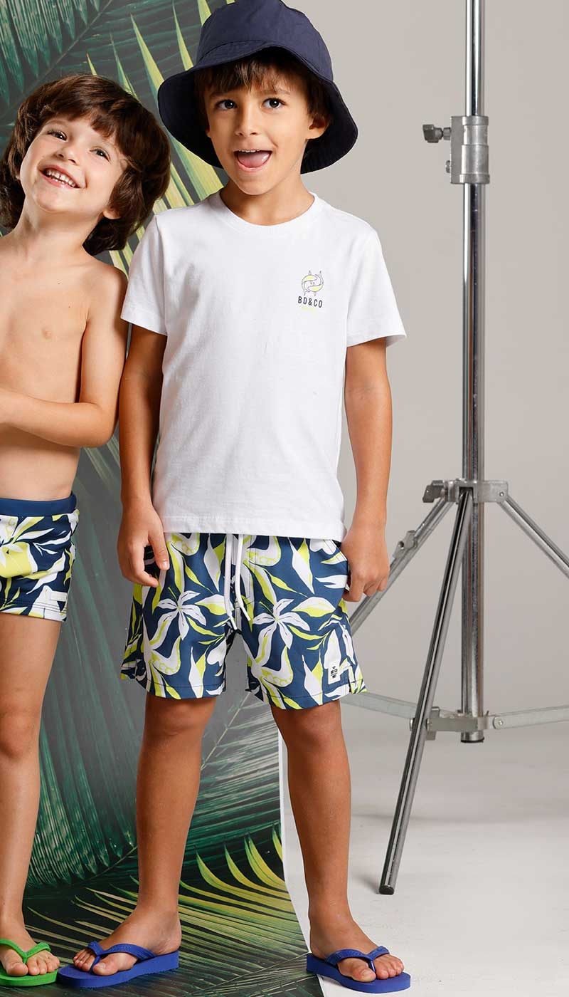 Conjunto Camiseta e Short Big Waves Banana Danger