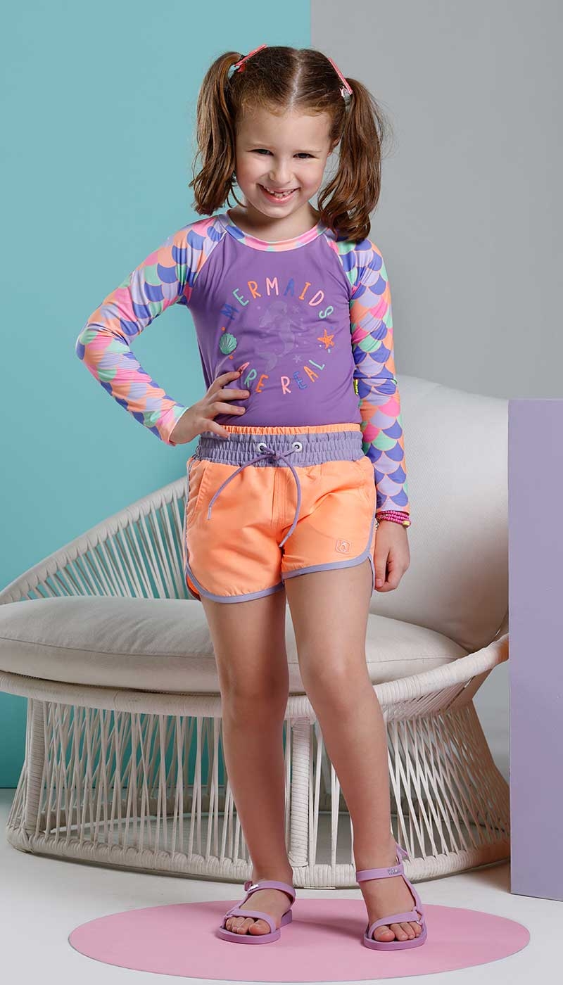 Short Infantil de Microfibra Poah Noah 