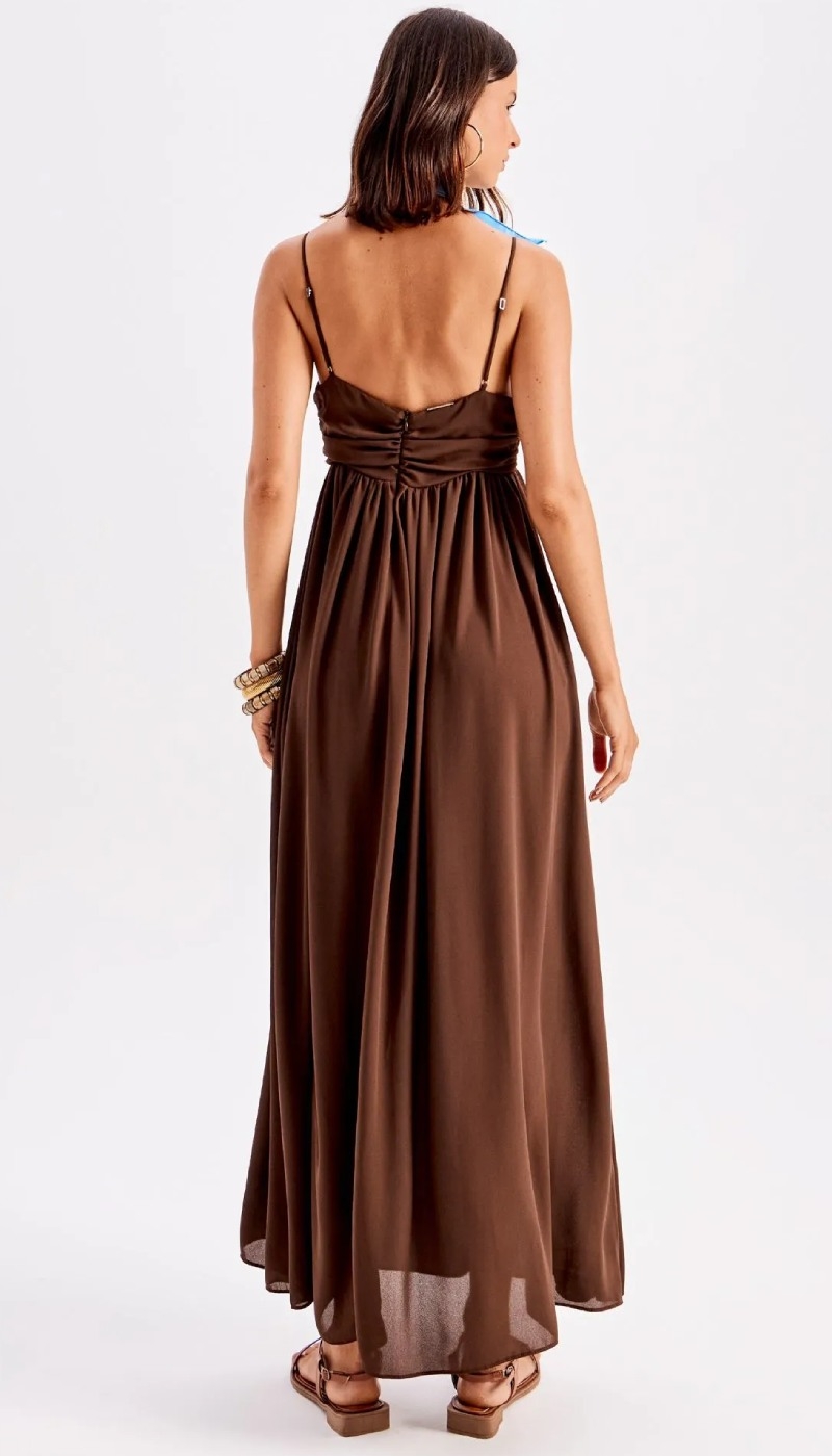 Vestido Super Midi de Alas Amplo My Favorite