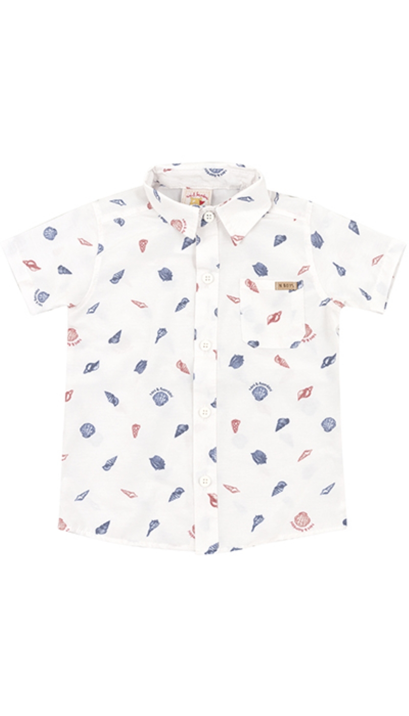 Camisa Conchas Nini e Bambini 