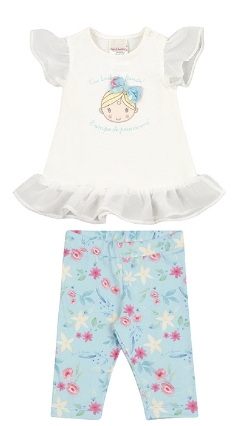 Conjunto Dia Florido Nini e Bambini 