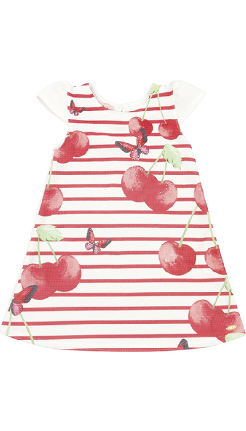 Vestido Cereja e Borboleta Nini e Bambini